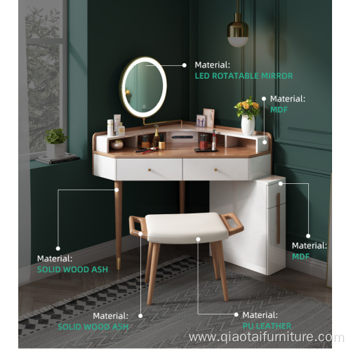 Modern Makeup Dressing desk Whit LED Light Mirror